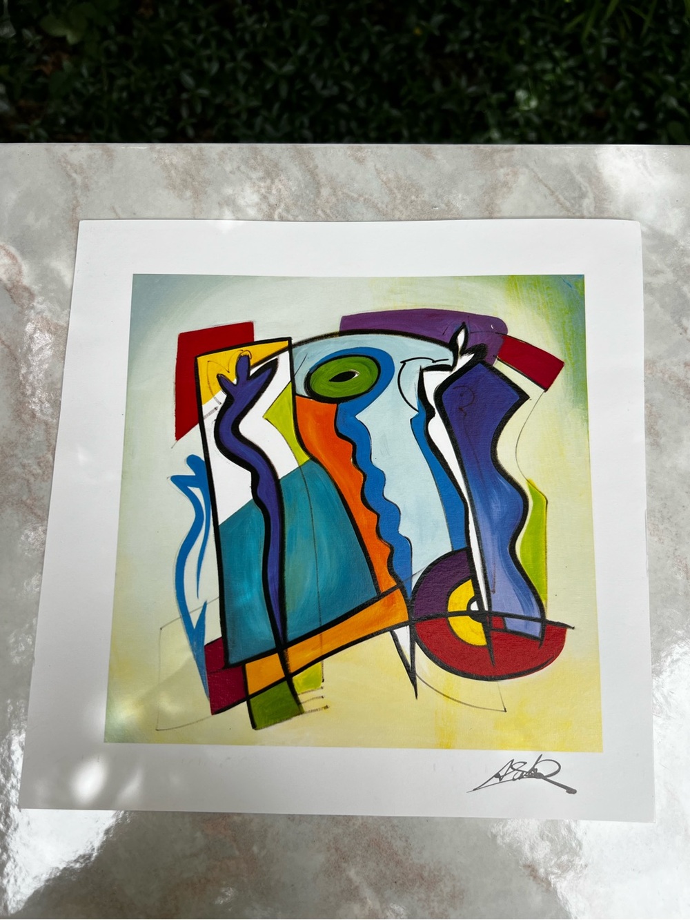 Park West Alfred Gockel
Blue on Blue Seriolithograph w
Certificate-10"*10"
